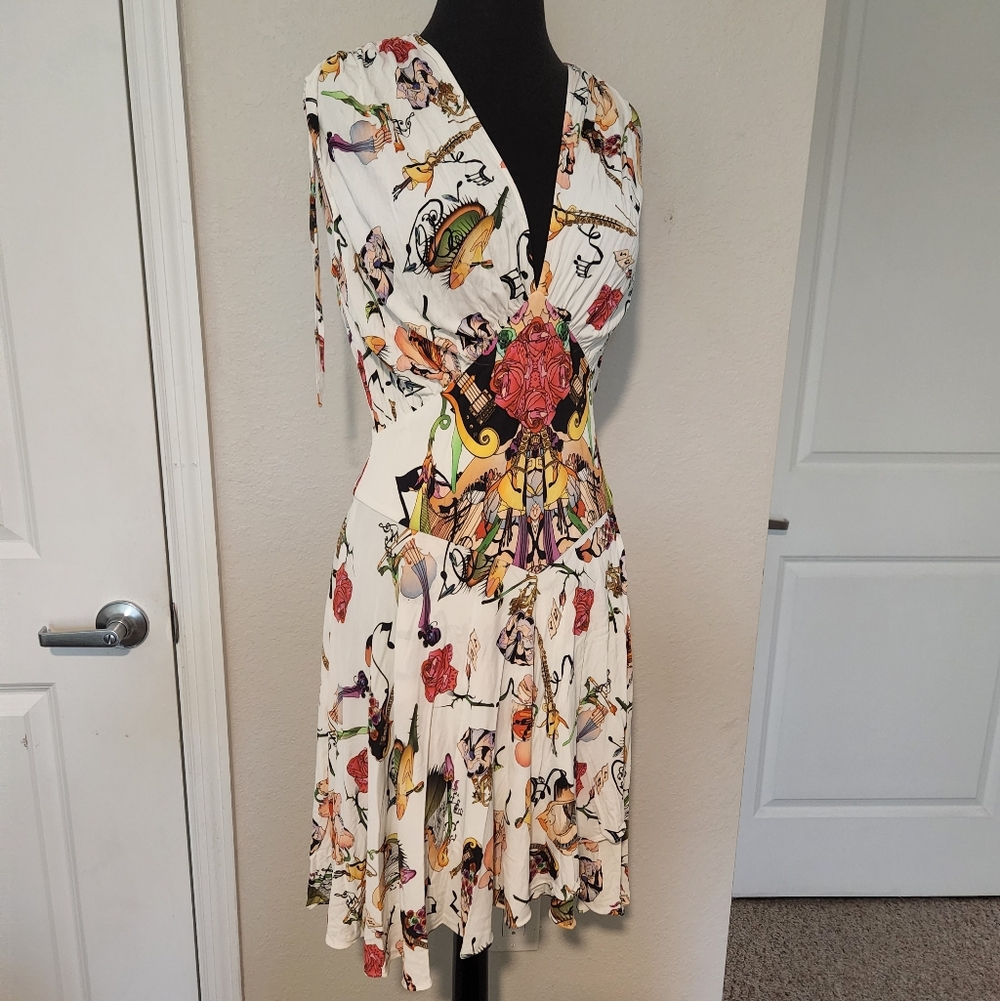Floral Artistic Midi Dress
